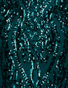Emerald Patterned Sequin Fabric