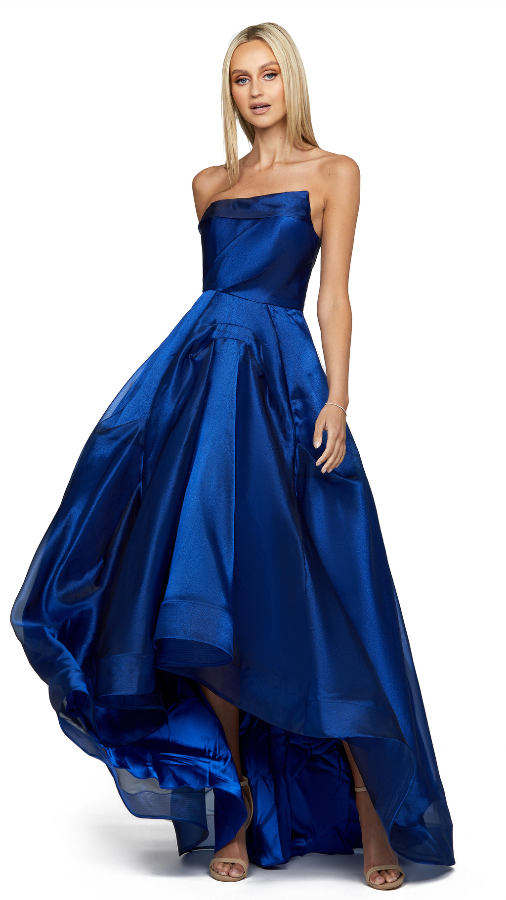 Indi Hi Low Ball Gown in Navy 