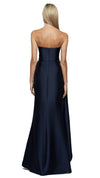 Kasery Asymmetric Gown in Navy BACK