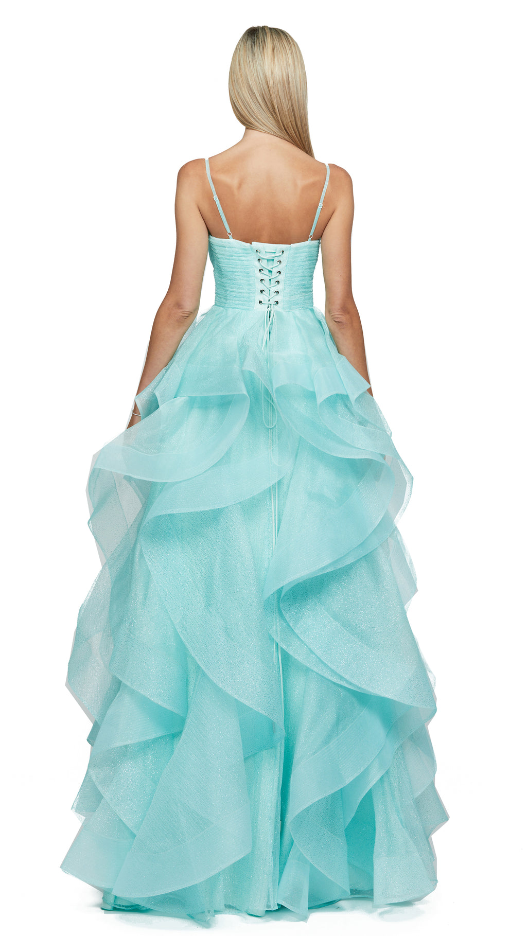 Elsa Gown in Baby Blue BACK