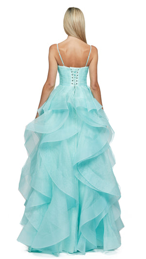 Elsa Gown in Baby Blue BACK