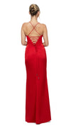 Poss Corset Gown in Red BACK