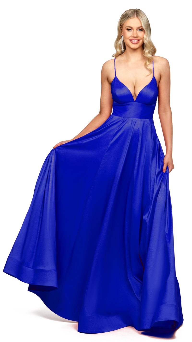 Lola Strappy Back Gown in Royal Blue