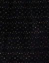 Black/Gold Glitter Lace Tulle Fabric