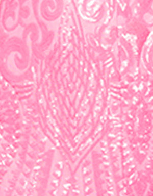Fluro Pink Patterned Sequin Fabric