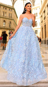 Nicoletta NC1097 Ball Gown - Dove Blue