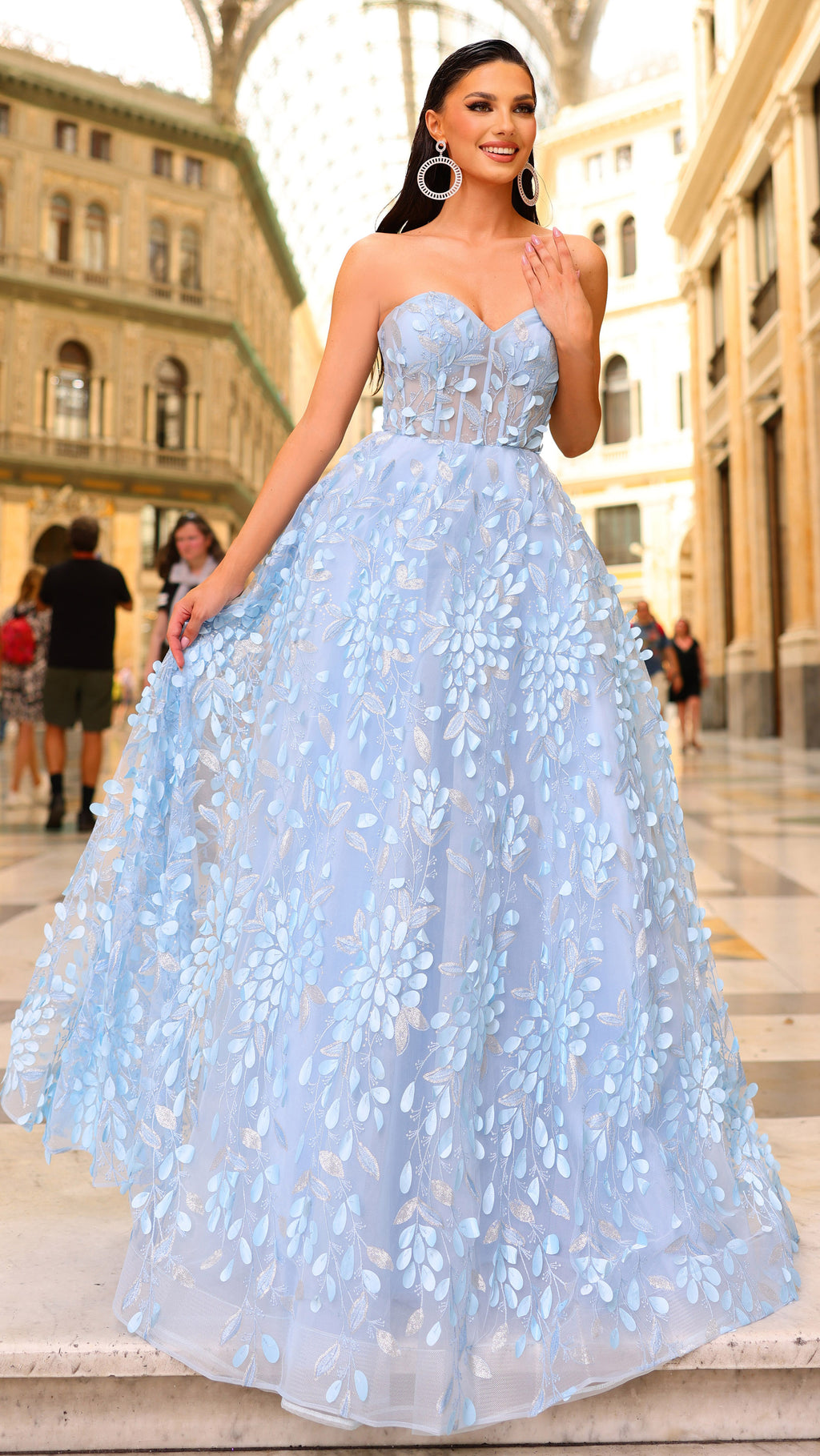 Nicoletta NC1097 Ball Gown - Dove Blue