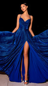 Nicoletta NC2029 Strappy Back Gown - Teal