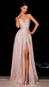 Nicoletta NC2029 Strappy Back Gown - Teal