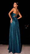 Nicoletta NC2029 Strappy Back Gown - Teal