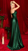 Nicoletta NC3062 Beaded Glossy Gown - Deep Emerald