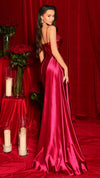 Nicoletta NC3062 Beaded Glossy Gown - Deep Emerald
