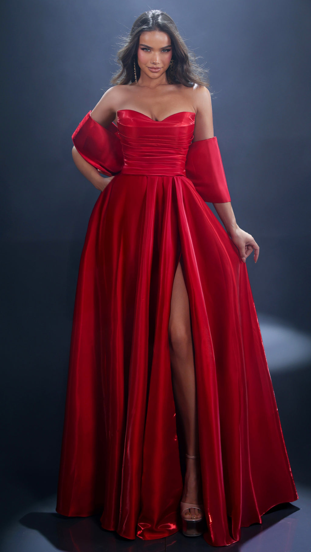 red formal dresses brisbane Miss Savage simple formal red dress