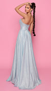 Nicoletta NP176 Strapless Glitter Gown - Violet
