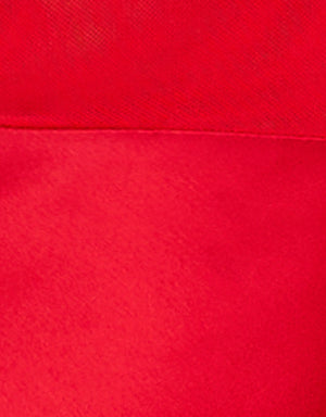 Red Mesh Satin Fabric