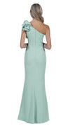 Sue Frill Gown in Soft Sage BACK