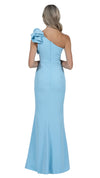 Sue Frill Gown in Sky Blue BACK