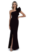 Sue Frill Gown in Black