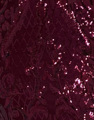 Bariano Wine Pattern Sequin